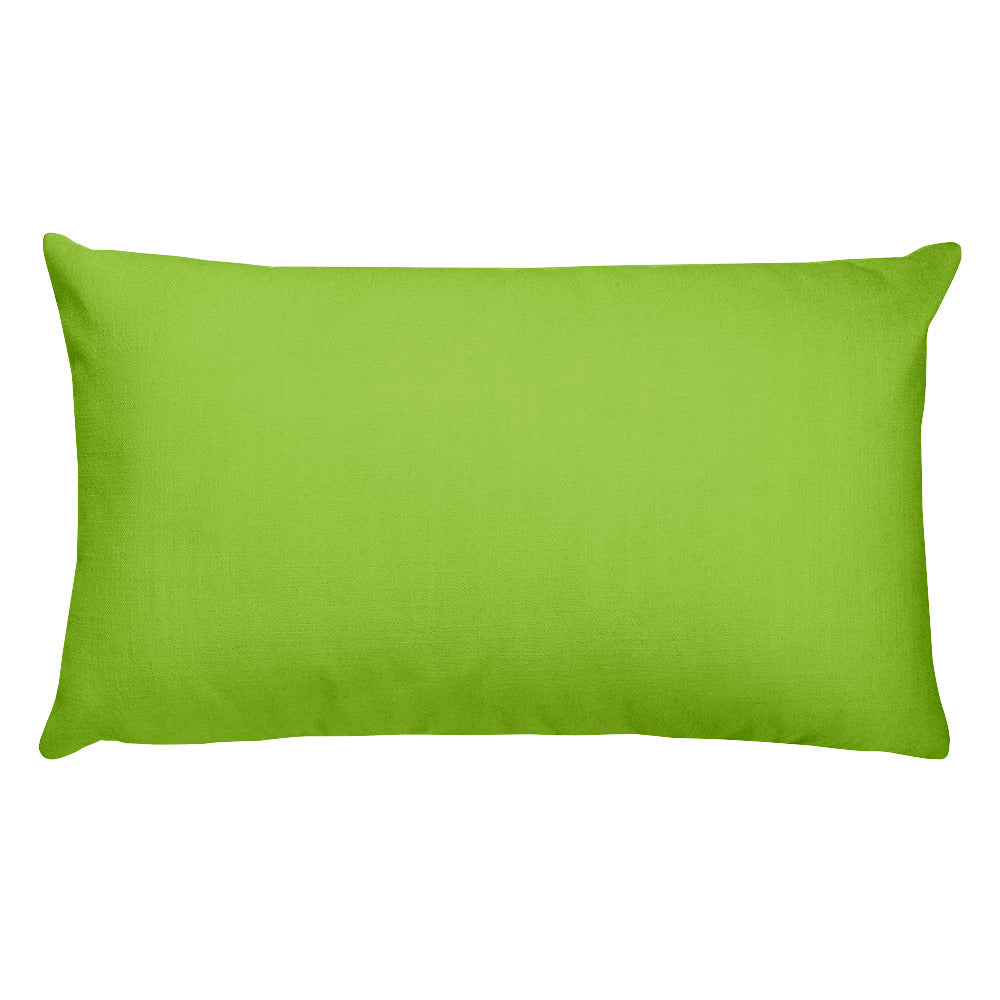 Yellow Green Rectangular Pillow