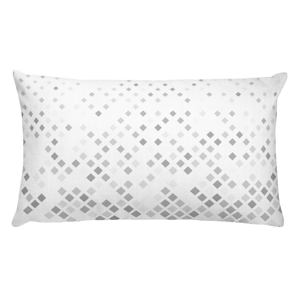 Grey Diamond Pillow
