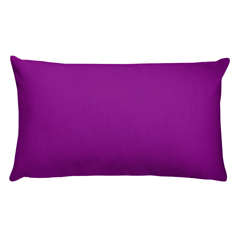 Dark Magenta Rectangular Pillow