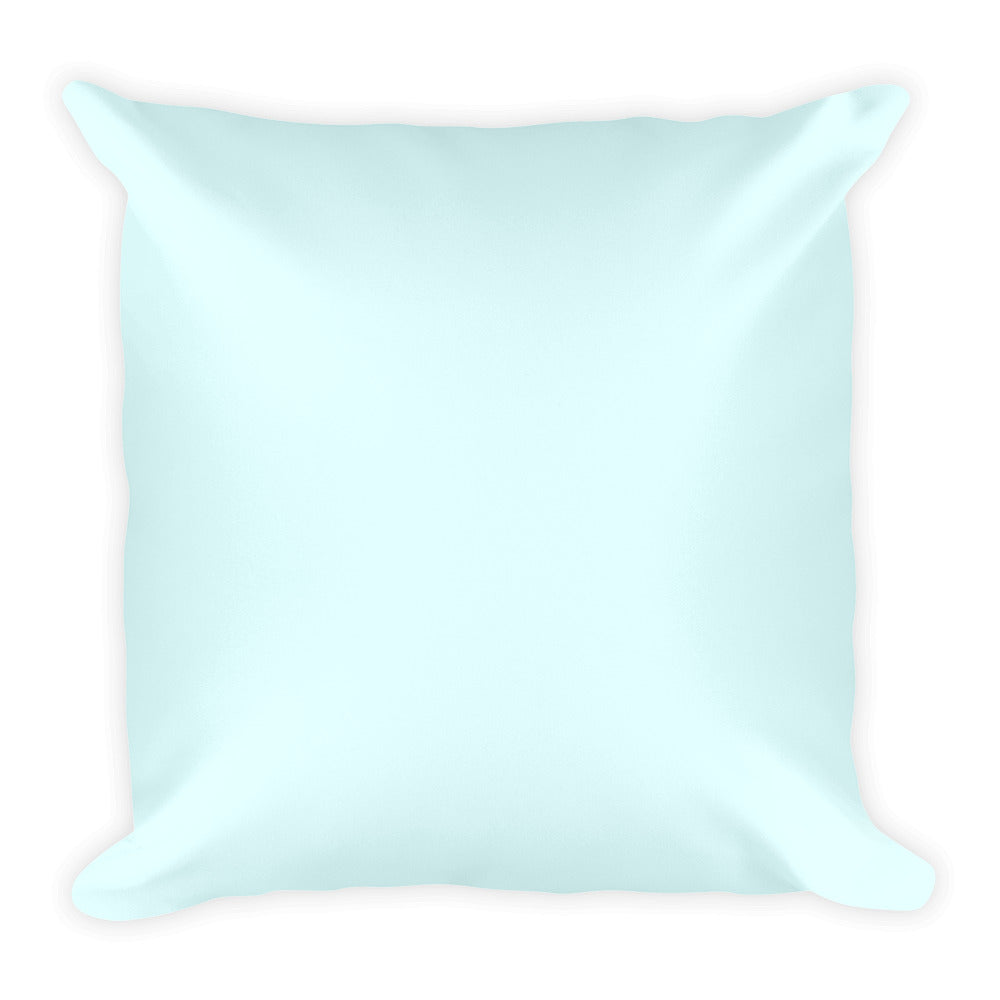 Light Cyan Square Pillow