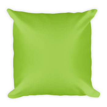 Yellow Green Square Pillow