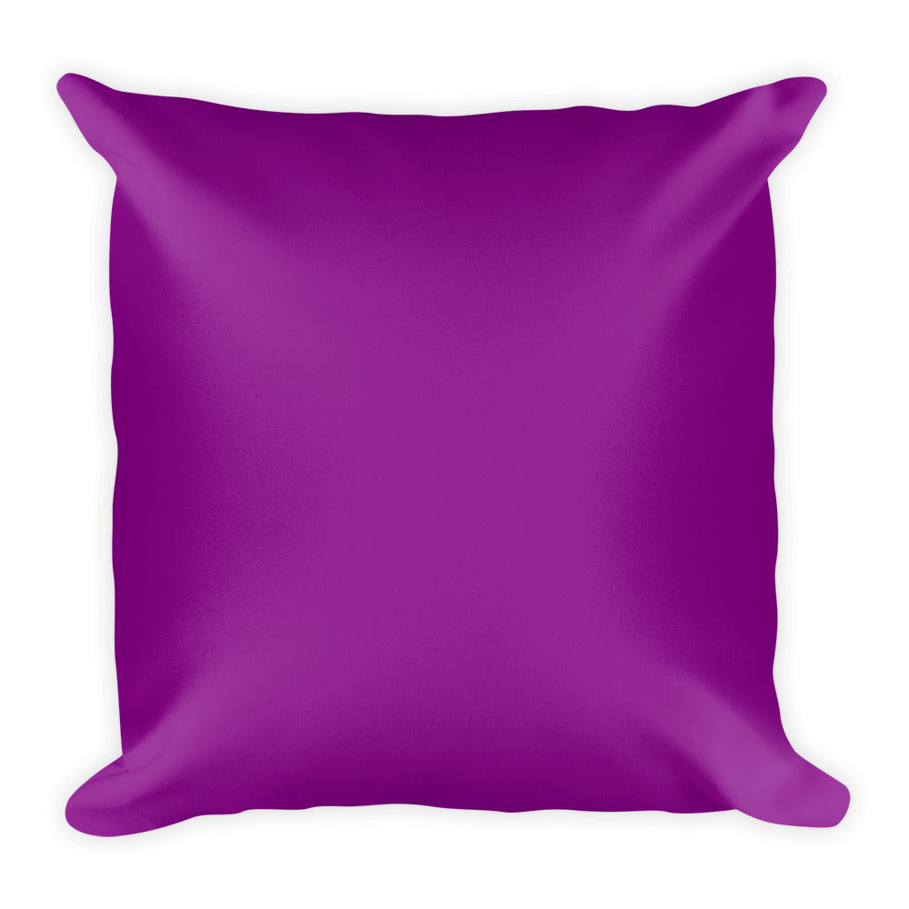 Dark Magenta Square Pillow