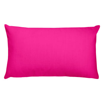 Deep Pink Rectangular Pillow
