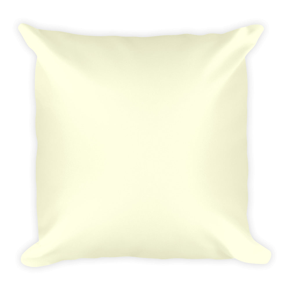 Light Yellow Square Pillow