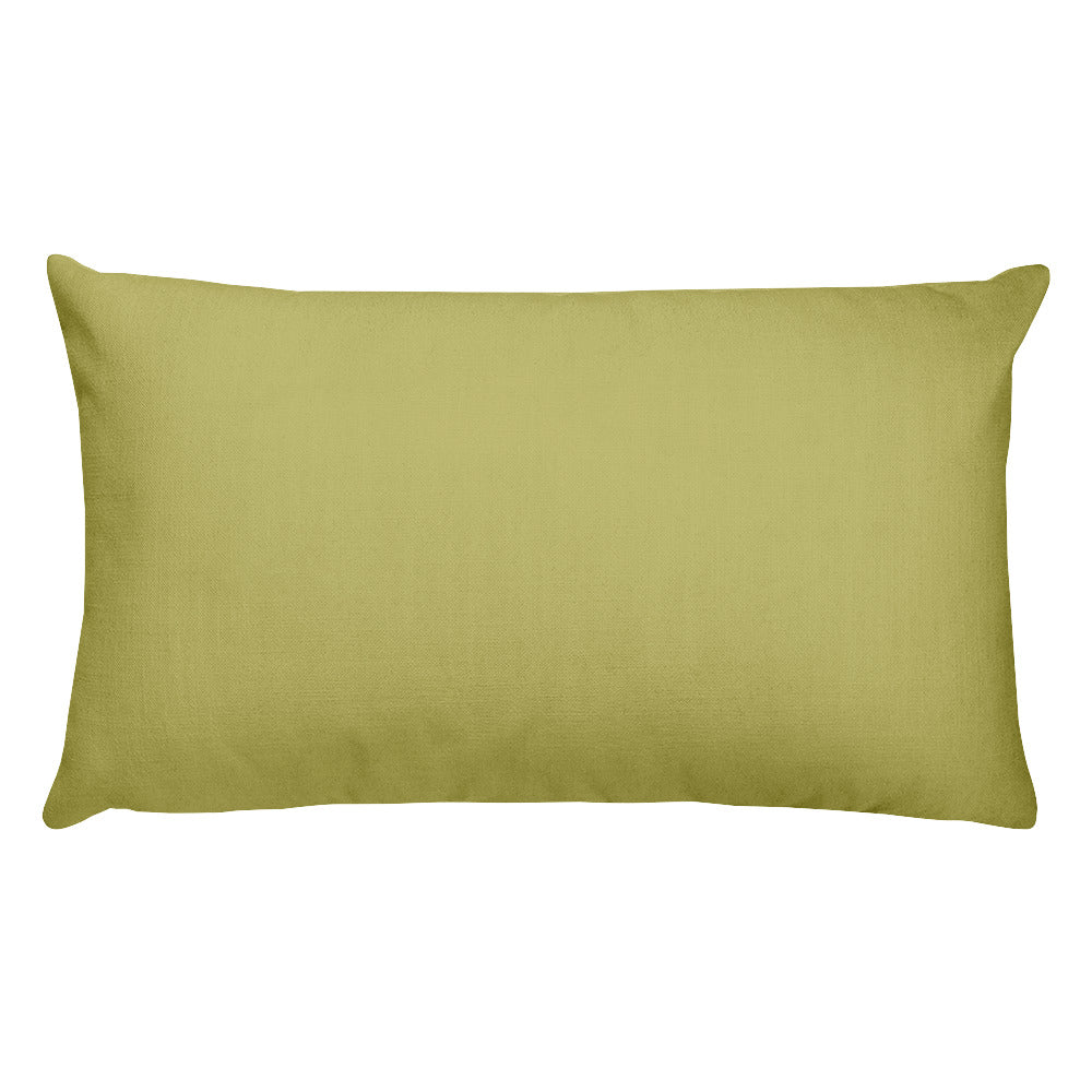 Dark Khaki Rectangular Pillow