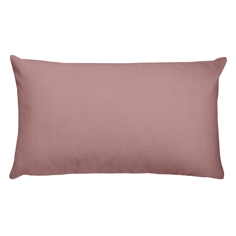 Rosy Brown Rectangular Pillow