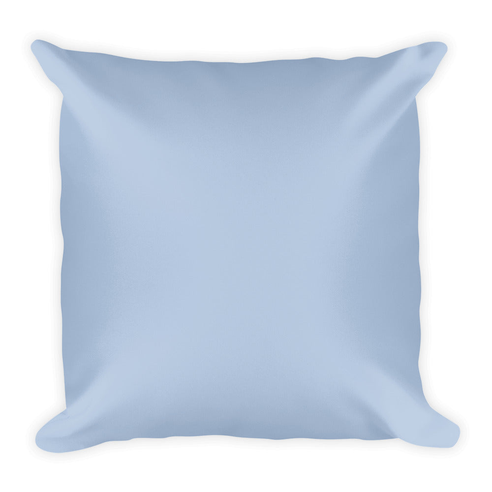 Mountain Blue Square Pillow