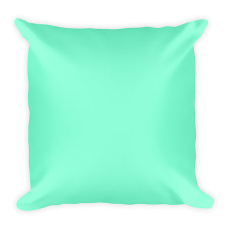 Aquamarine Square Pillow