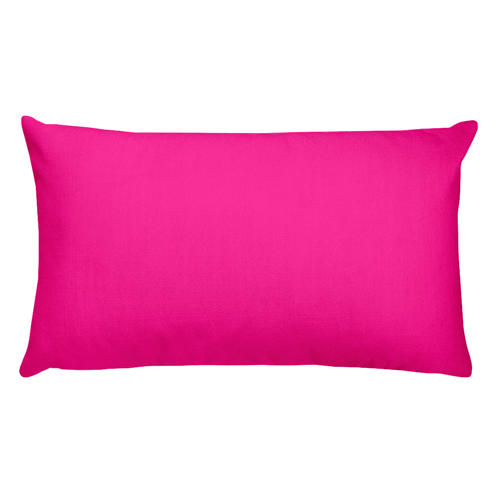 Deep Pink Rectangular Pillow