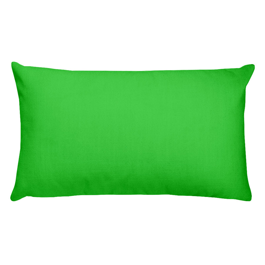 Lime Green Rectangular Pillow