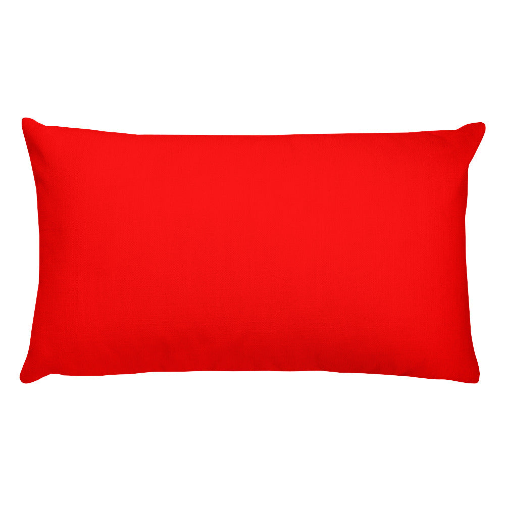 Red Rectangular Pillow