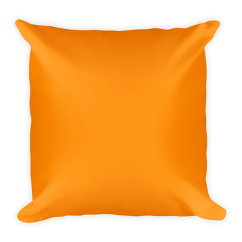 Dark Orange Square Pillow