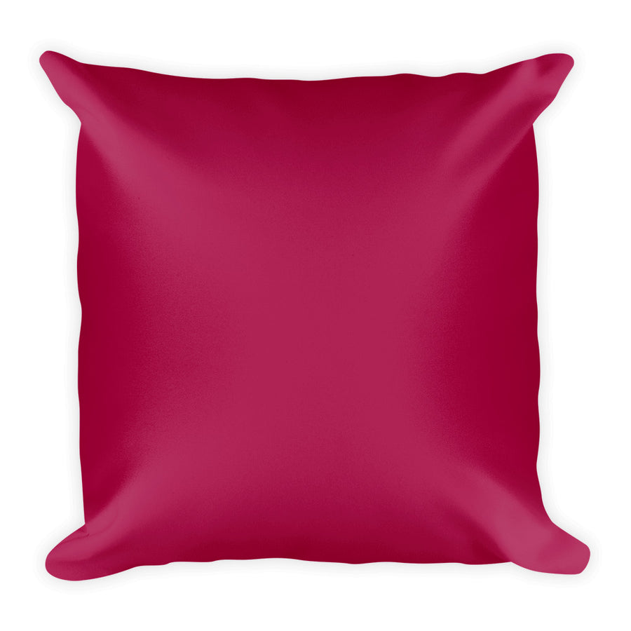 Burgundy Square Pillow