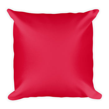 Crimson Square Pillow
