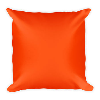 Orange Red Square Pillow