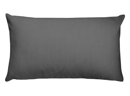 Dim Grey Rectangular Pillow