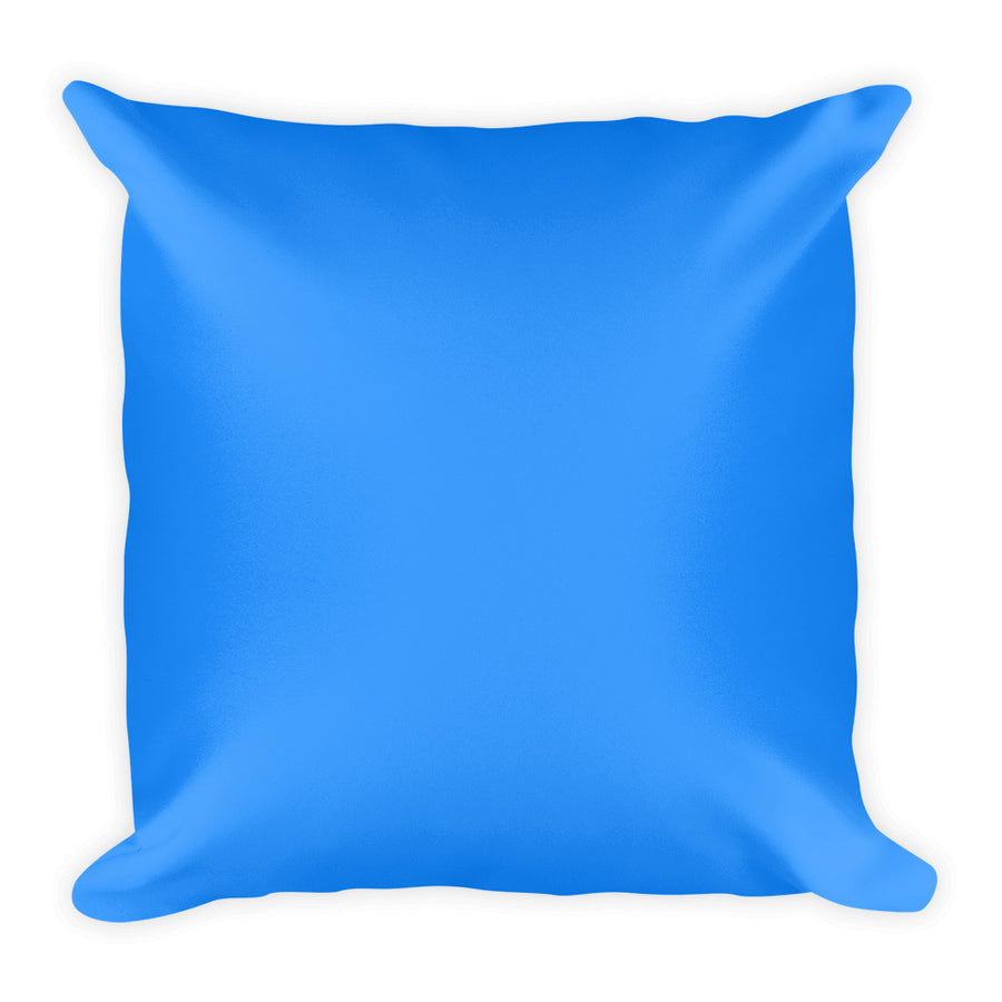 Dodger Blue Square Pillow