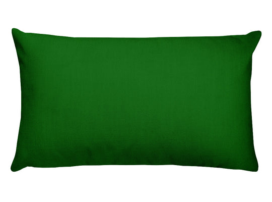 Dark Green Rectangular Pillow