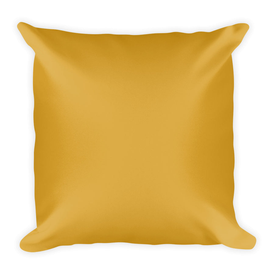Golden Rod Brown Square Pillow