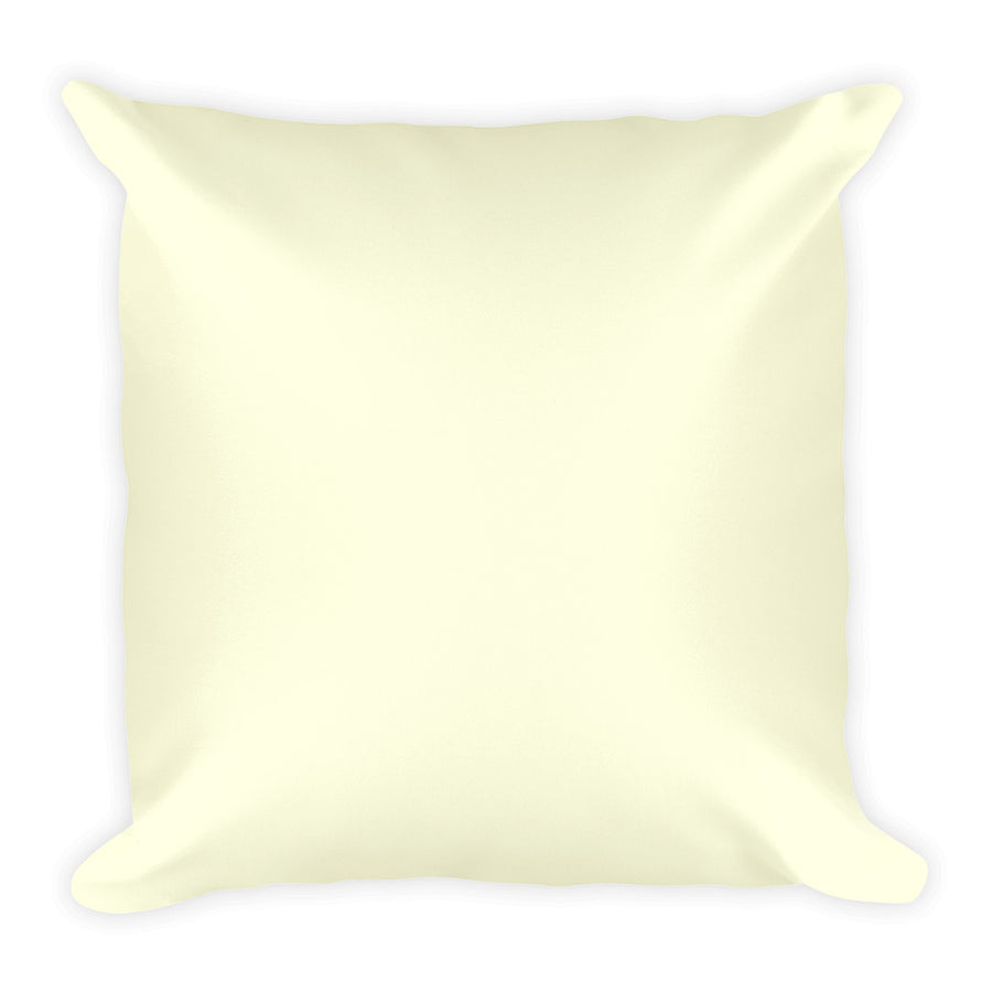 Light Yellow Square Pillow
