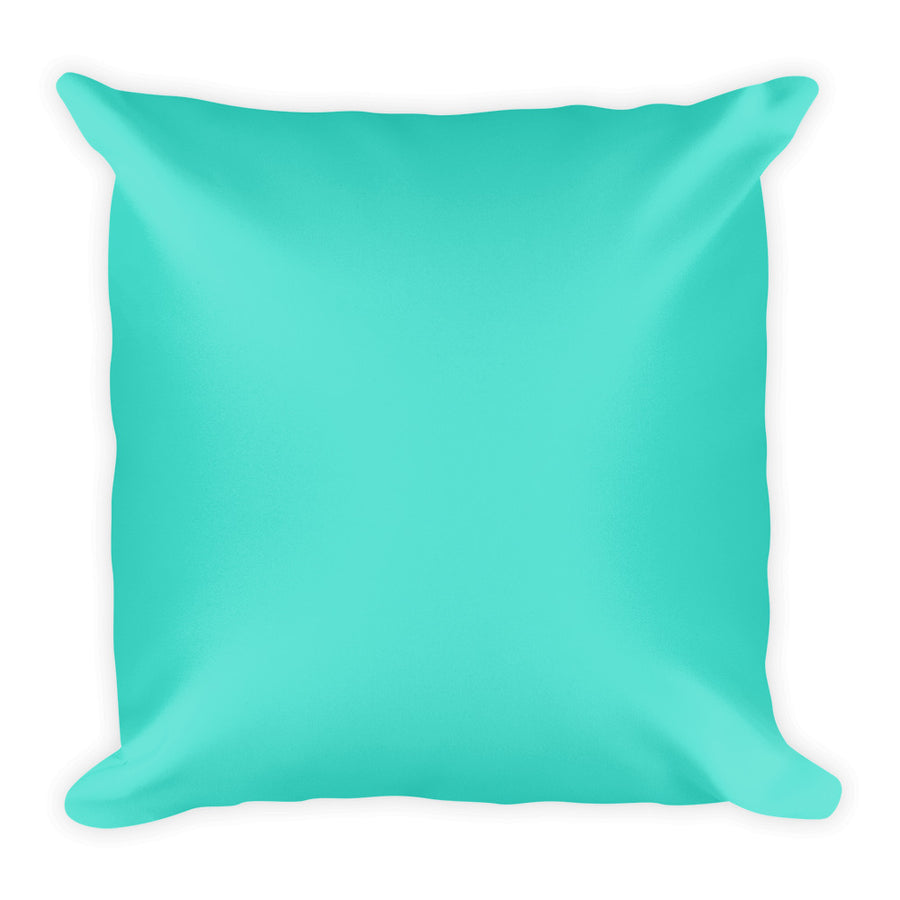 Turquoise Square Pillow