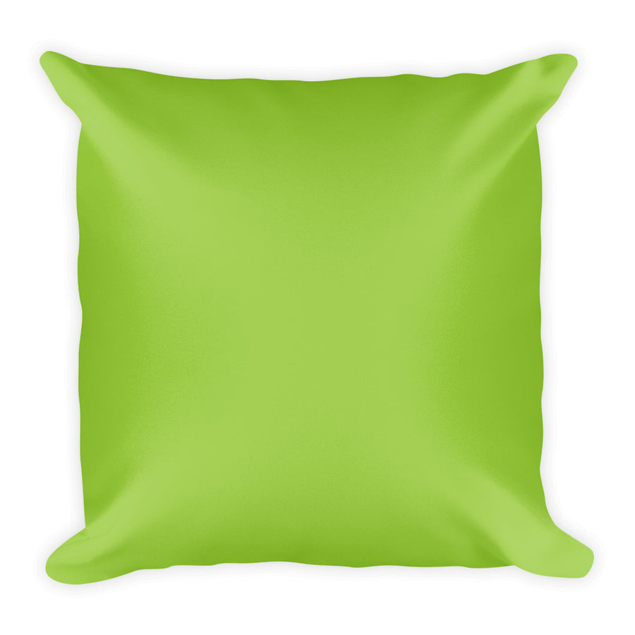 Yellow Green Square Pillow