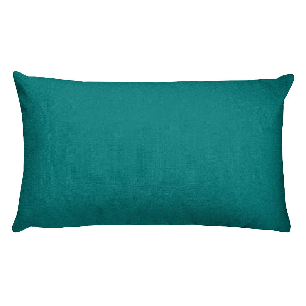 Teal Rectangular Pillow