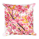 Pink Blossom Square Pillow