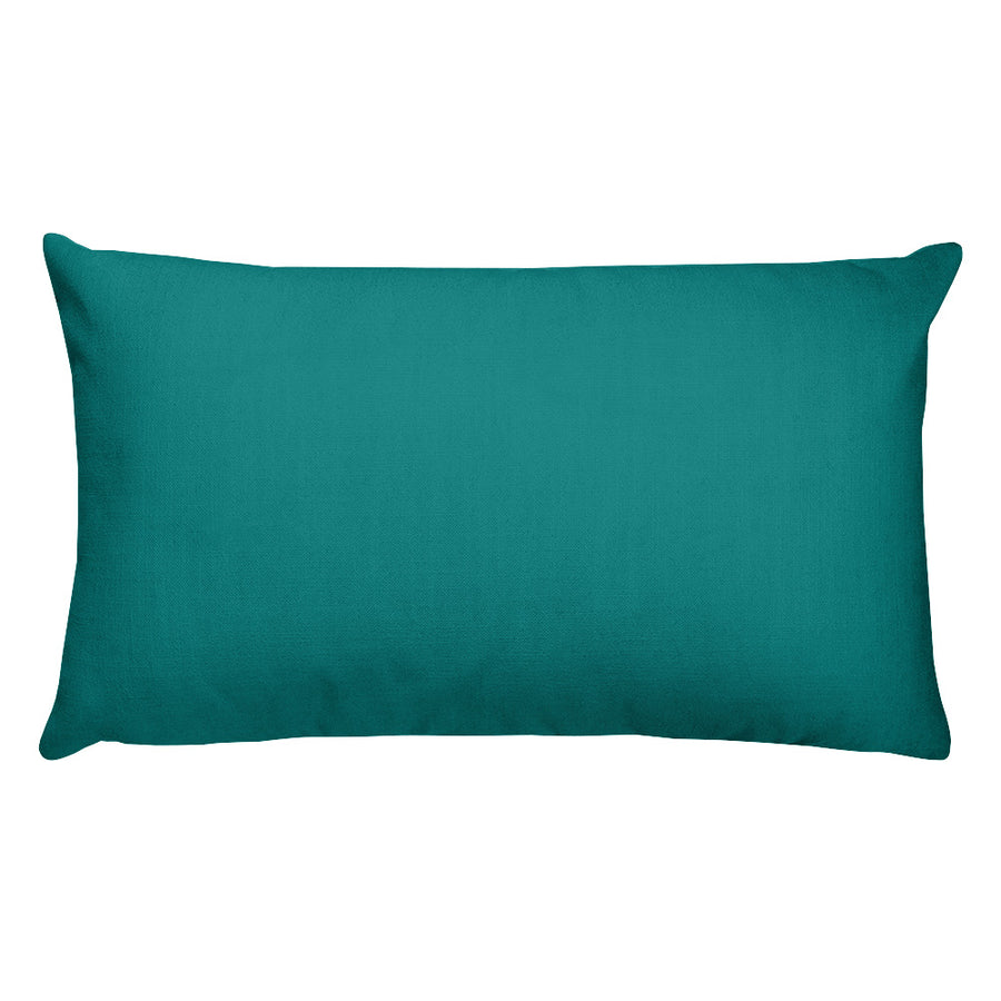 Teal Rectangular Pillow