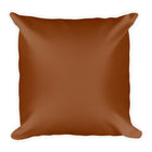 Saddle Brown Square Pillow