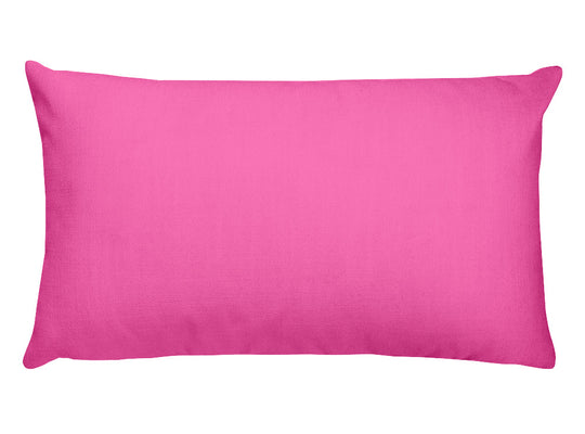 Hot Pink Rectangular Pillow