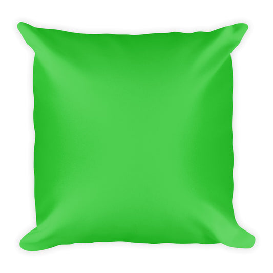 Lime Green Square Pillow