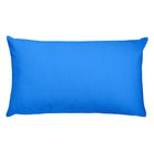 Dodger Blue Rectangular Pillow