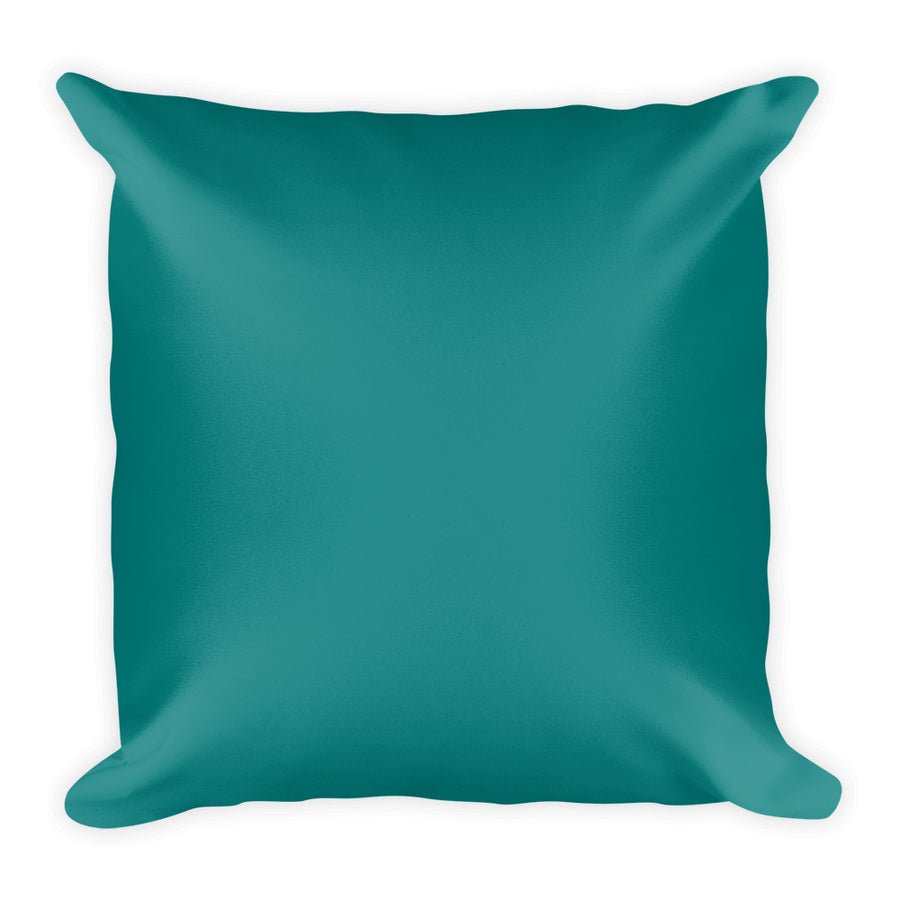 Teal Square Pillow