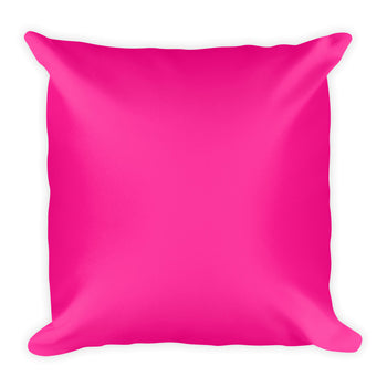 Deep Pink Square Pillow