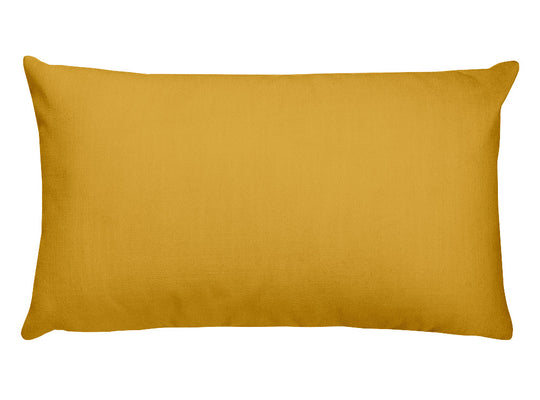 Golden Rod Brown Rectangular Pillow