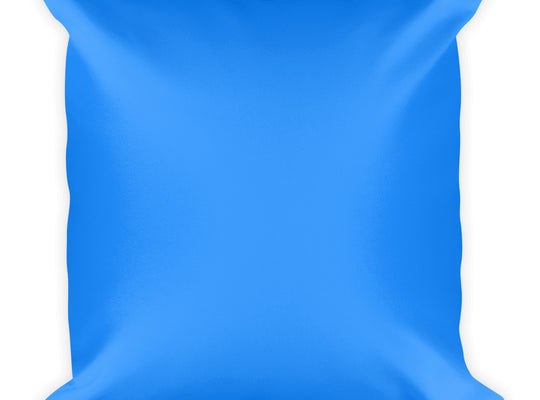 Dodger Blue Square Pillow