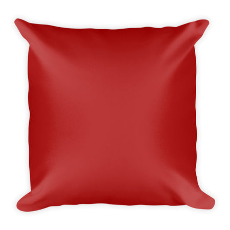 Fire Brick Square Pillow