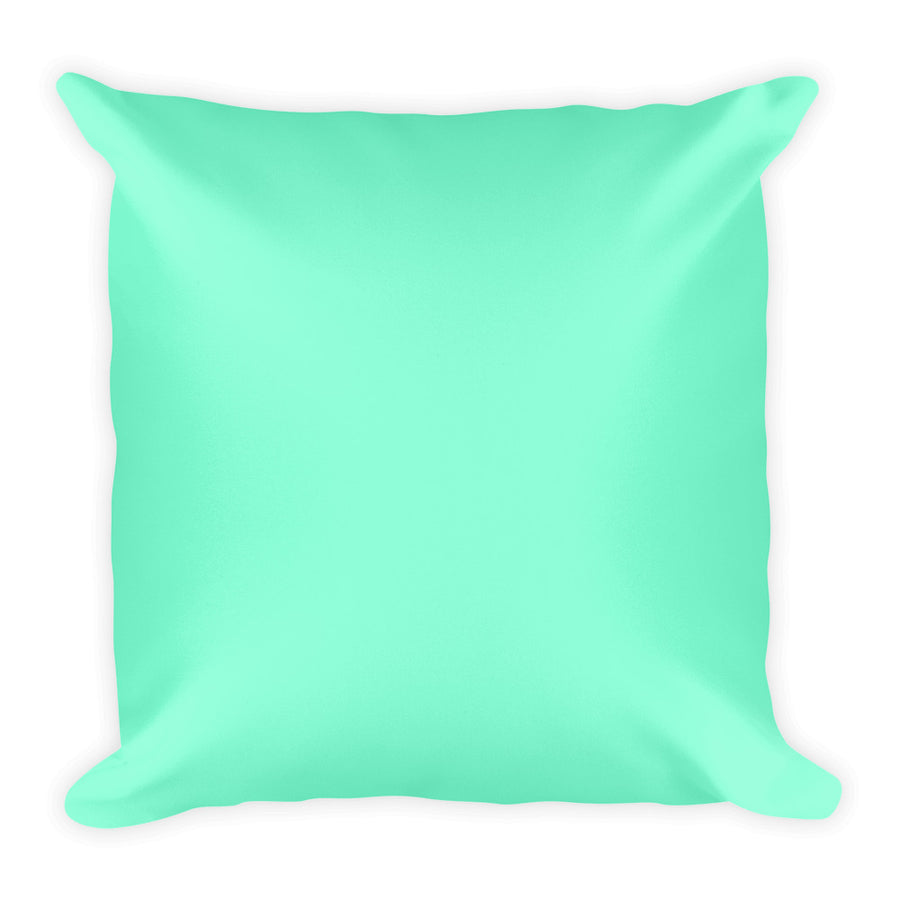 Aquamarine Square Pillow