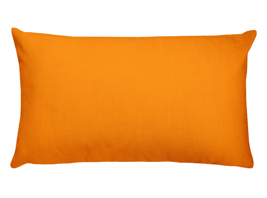 Dark Orange Rectangular Pillow