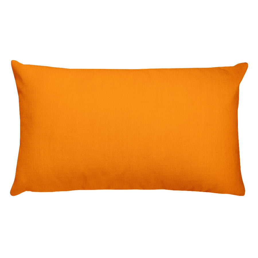 Dark Orange Rectangular Pillow